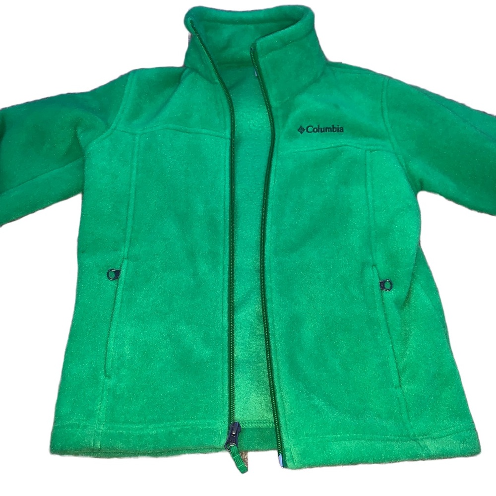 Green kids Columbia jacket